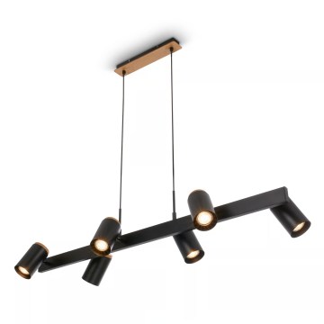 Briloner 4059065 - ERA hanglamp met kabel 6xGU10/10W/230V zwart