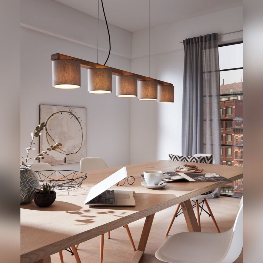 Briloner 4075-054 - Kroonluchter aan kabel 5xE14/25W/230V