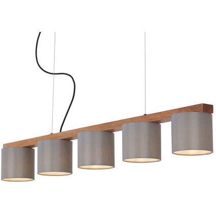 Briloner 4075-054 - Suspension sur câble 5xE14/25W/230V