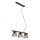 Briloner 4077-035 - Hanglamp aan een koord WOOD & STYLE 3xE14/25W/230V rubberen boom