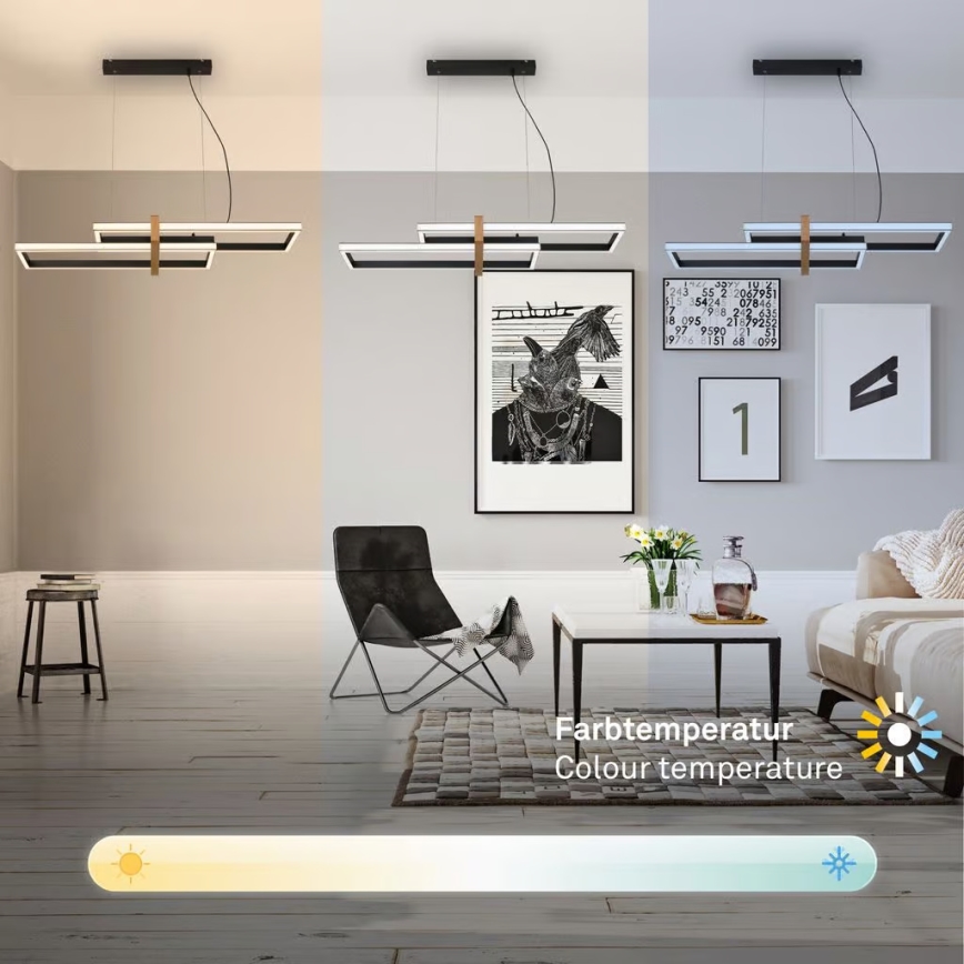 Briloner 4768015 - Dimbare LED-hanglamp aan kabel LED/44W/230V 2700-6500K 100 cm + afstandsbediening
