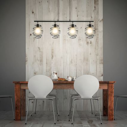 Briloner 4871-045 - Hanglamp aan kabel 4xE27/60W/230V