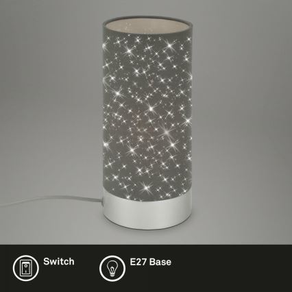 Briloner 7028-014 - Tafellamp STARRY SKY 1xE14/25W/230V grijs