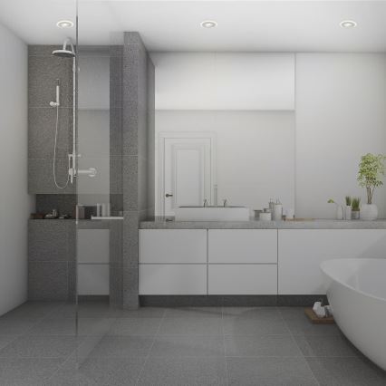 Briloner 7039034 - Ensemble de 3 spots encastrés pour salle de bains 3xLED/5W/230V IP44 chrome mat