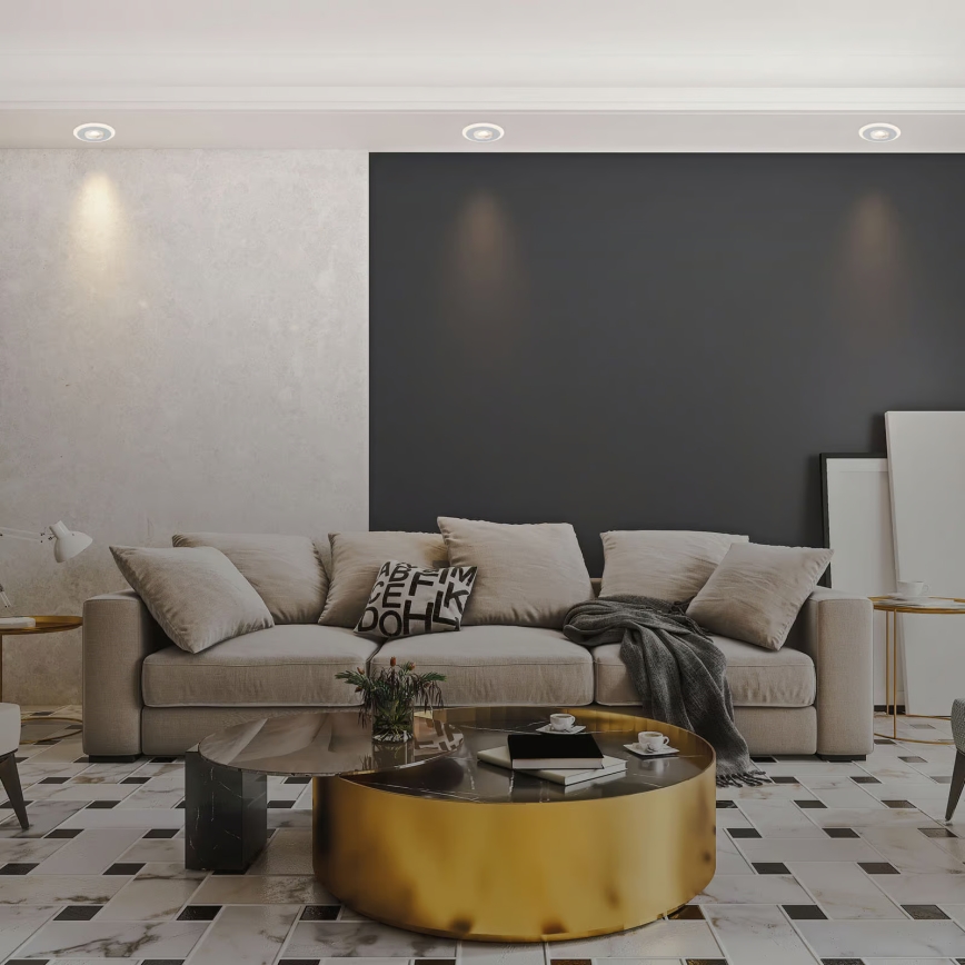 Briloner 7039034 - Ensemble de 3 spots encastrés pour salle de bains 3xLED/5W/230V IP44 chrome mat