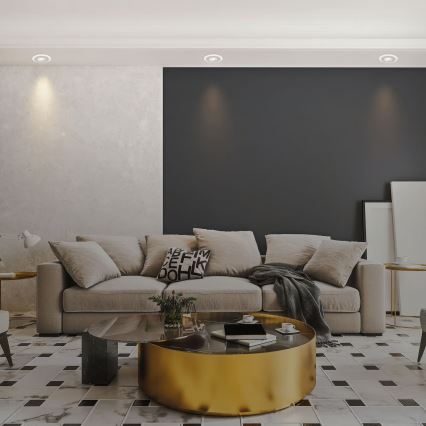 Briloner 7039034 - SET van 3 LED badkamer-inbouwspots 3xLED/5W/230V IP44 mat chroom