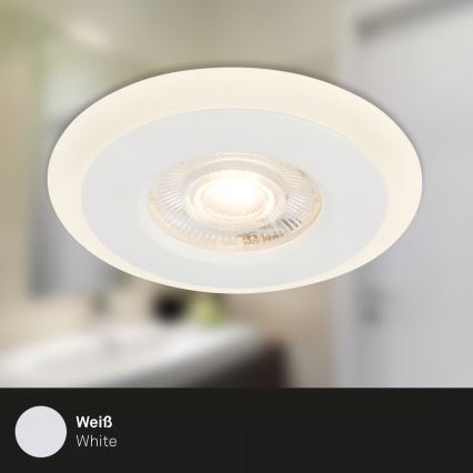 Briloner 7039036 - Lot de 3 spots LED encastrés pour salle de bains LED/5W/230V IP44 blanc