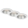 Briloner 7041-036 - SET 3x Hangende LED Badkamer plafond verlichting LED/4,9W/230V IP44 wit