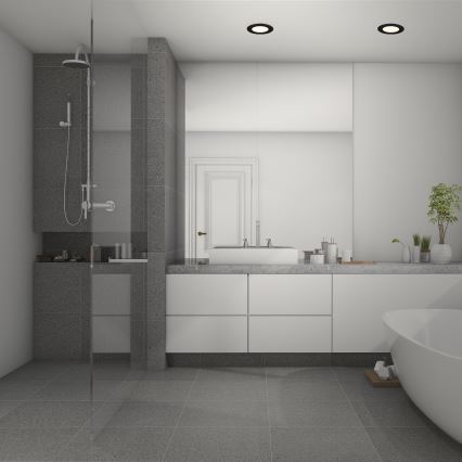 Briloner 7049015 - Dimbare LED-inbouwspot voor badkamer LED/6W/230V 3000K IP44 zwart