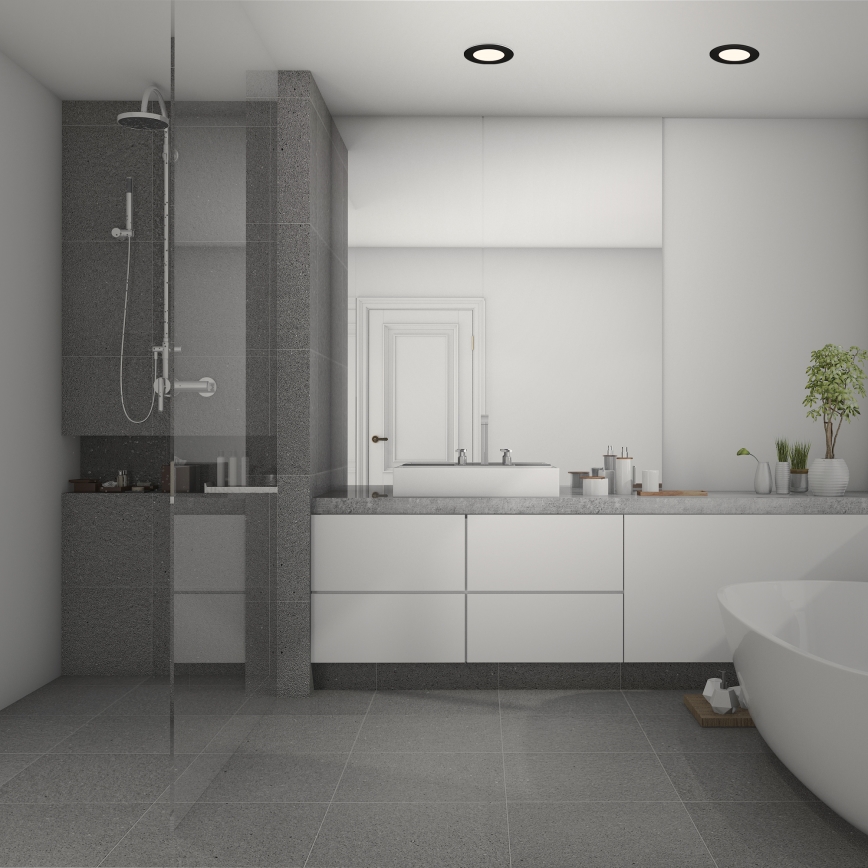 Briloner 7049015 - Dimbare LED-inbouwspot voor badkamer LED/6W/230V 3000K IP44 zwart