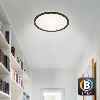 Briloner 7058-015 - Luminaire à intensité variable SLIM LED/18W/230V 2700-6500K Wi-Fi Tuya + télécommande