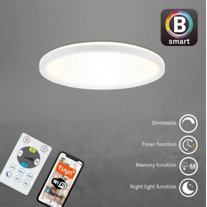 Briloner 7058-016 - LED dimbaar licht SLIM LED/18W/230V 2700-6500K Wi-Fi Tuya + afstandsbediening