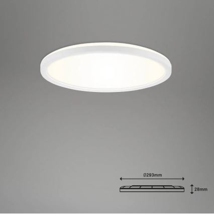 Briloner 7058-016 - Luminaire à intensité variable SLIM LED/18W/230V 2700-6500K Wi-Fi Tuya + télécommande