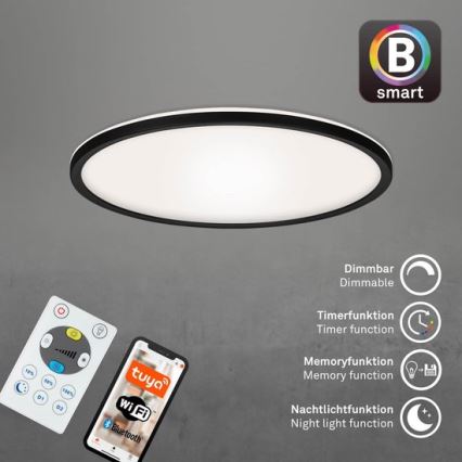 Briloner 7059-015 - Plafonnier à intensité variable SLIM LED/22W/230V 2700-6500K Wi-Fi Tuya + télécommande