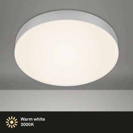 Briloner 7066-014 - Plafonnier FLAME LED/21W/230V 3000K argent d. 28,7 cm