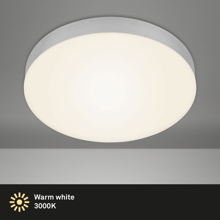 Briloner 7066-014 - Plafonnier FLAME LED/21W/230V 3000K argent d. 28,7 cm