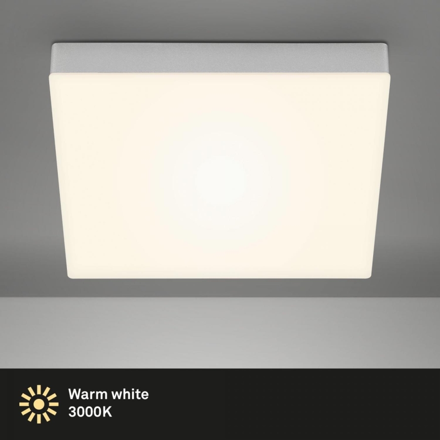 Briloner 7071-014 - Plafonnier FLAME LED/21W/230V 3000K 28,7x28,7 cm argent