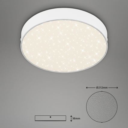 Briloner 7073-416 - LED Plafondlamp STAR SKY LED/16W/230V 4000K diameter 21 cm wit