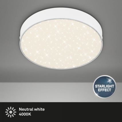 Briloner 7073-416 - Plafonnier STAR SKY LED/16W/230V 4000K d. 21 cm blanc