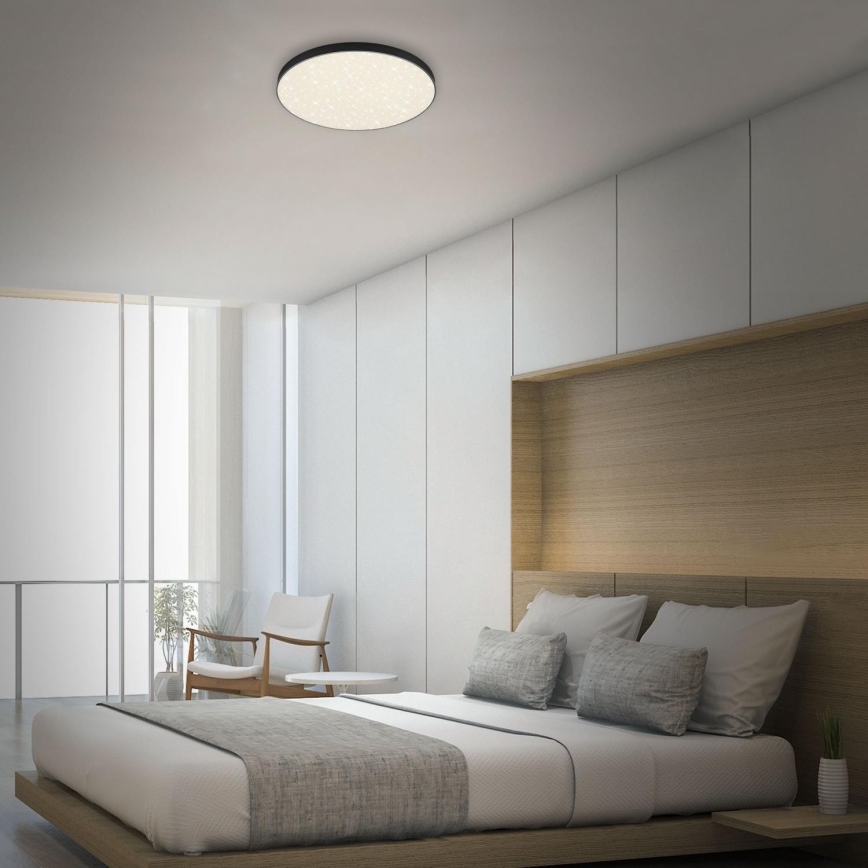 Briloner 7075-415 - Plafonnier STAR SKY LED/24,5W/230V 4000K d. 38 cm noir