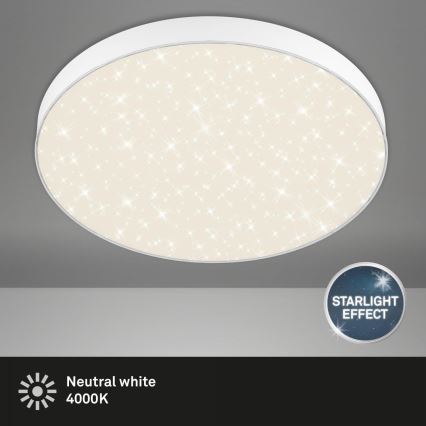 Briloner 7075-416 - Plafonnier STAR SKY LED/24,5W/230V 4000K d. 38 cm blanc