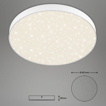 Briloner 7075-416 - Plafonnier STAR SKY LED/24,5W/230V 4000K d. 38 cm blanc