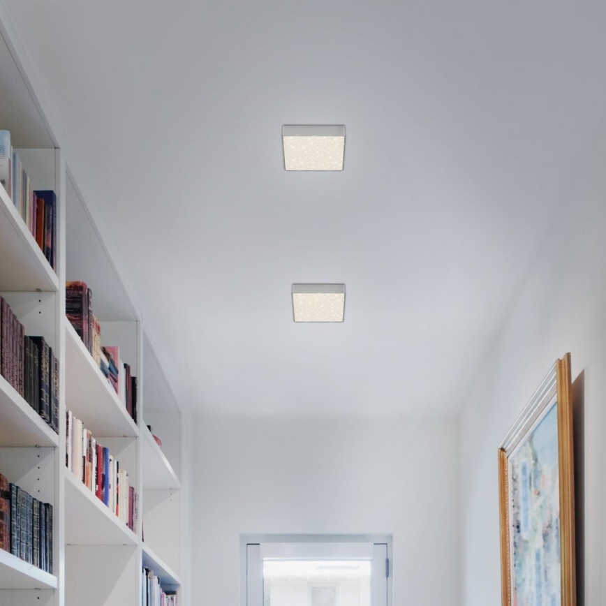 Briloner 7076-414 - Plafonnier STAR SKY LED/11W/230V 4000K 15x15 cm argent