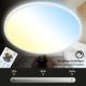Briloner 7079-016 - Dimbare LED plafondlamp SLIM LED/18W/230V 2700-6500K + afstandsbediening