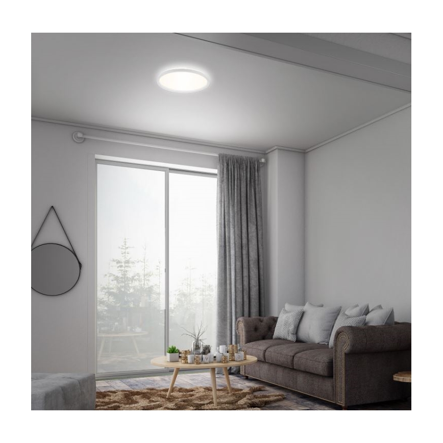 Briloner 7079-016 - Plafonnier à intensité variable LED SLIM LED/18W/230V 2700-6500K + télécommande