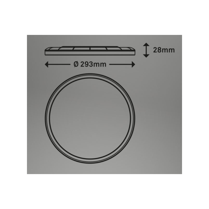 Briloner 7079-016 - Plafonnier à intensité variable LED SLIM LED/18W/230V 2700-6500K + télécommande