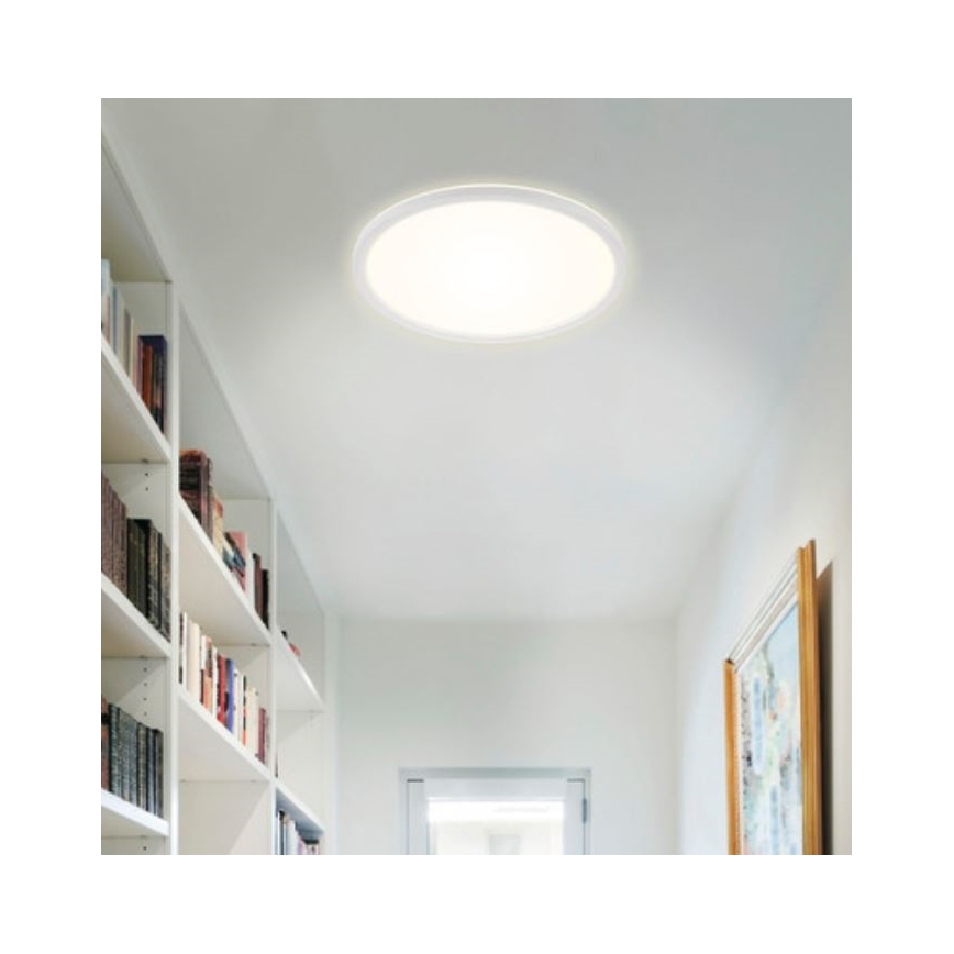Briloner 7079-016 - LED dimbare plafondlamp SLIM LED/18W/230V 2700-6500K + afstandsbediening