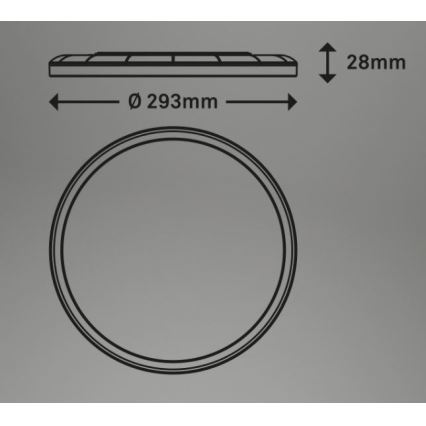Briloner 7079-016 - LED dimbare plafondlamp SLIM LED/18W/230V 2700-6500K + afstandsbediening