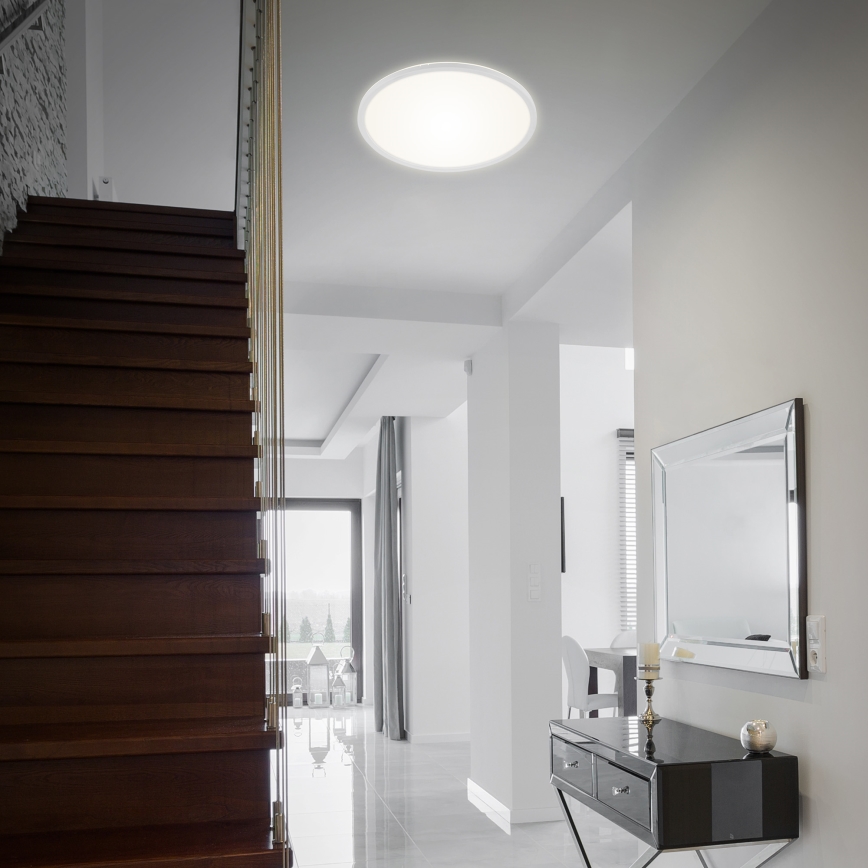 Briloner 7080-016 - Dimbare LED plafondlamp SLIM LED/22W/230V 2700-6500K + afstandsbediening