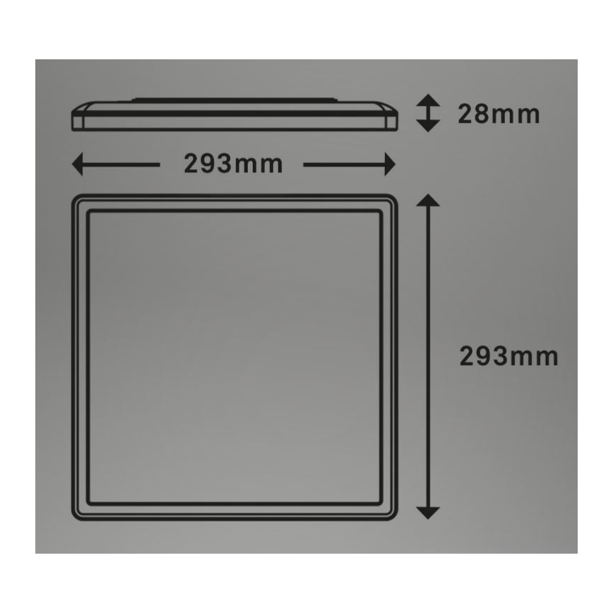 Briloner 7081-015 - Plafonnier à intensité variable LED SLIM LED/18W/230V 2700-6500K + télécommande