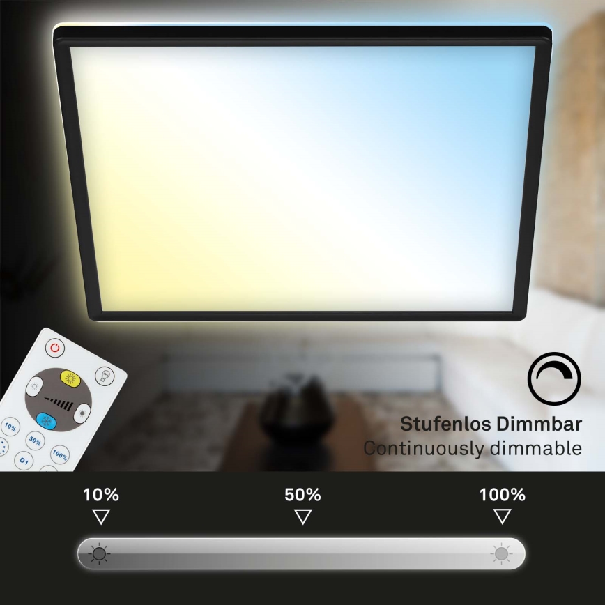 Briloner 7081-015 - LED dimbare plafondlamp SLIM LED/18W/230V 2700-6500K + afstandsbediening