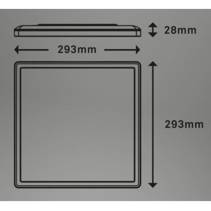 Briloner 7081-015 - LED dimbare plafondlamp SLIM LED/18W/230V 2700-6500K + afstandsbediening
