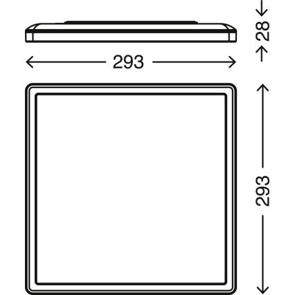 Briloner 7081-016 - Plafonnier LED à intensité variable SLIM LED/18W/230V 2700-6500K + télécommande