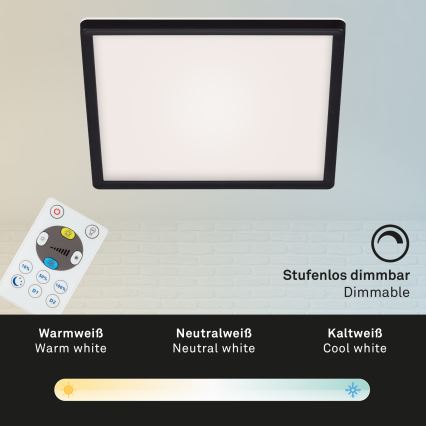 Briloner 7082-015 -  Plafonnier LED à intensité variable SLIM LED/22W/230V 2700-6500K + télécommande