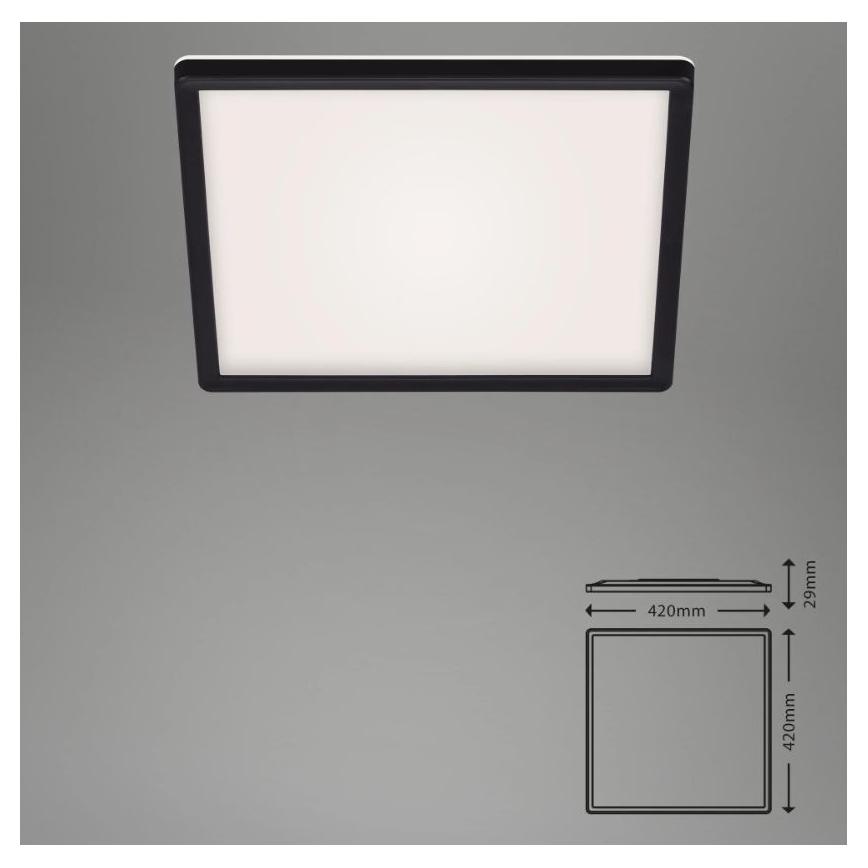 Briloner 7082-015 -  Plafonnier LED à intensité variable SLIM LED/22W/230V 2700-6500K + télécommande