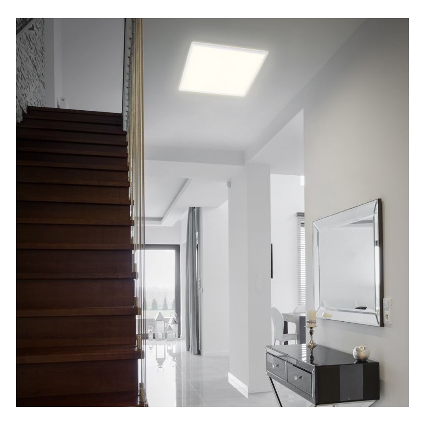 Briloner 7082-016 - Dimbare LED plafondlamp SLIM LED/22W/230V 2700-6500K + afstandsbediening