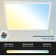 Briloner 7082-016 - Dimbare LED plafondlamp SLIM LED/22W/230V 2700-6500K + afstandsbediening