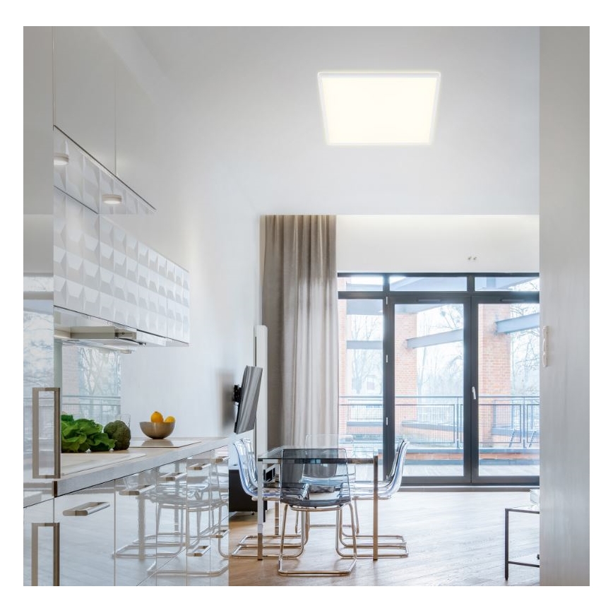 Briloner 7082-016 - Plafonnier à intensité variable LED SLIM LED/22W/230V 2700-6500K + télécommande