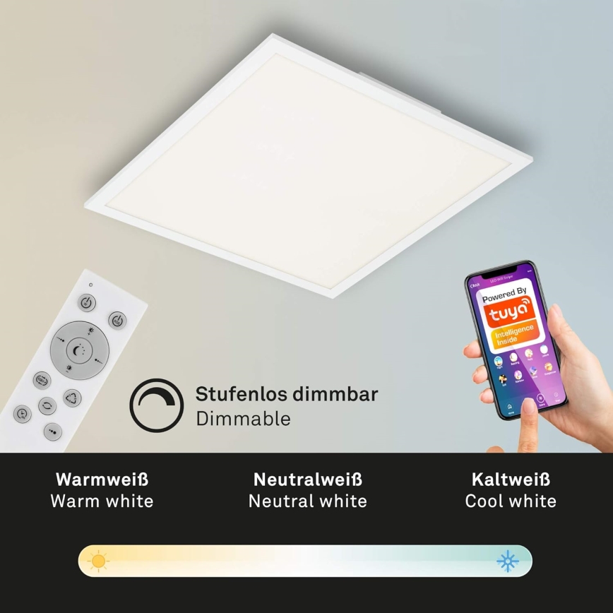 Briloner 7087-016 - LED RGBW Dimbare lamp SMART LED/24W/230V 3000-6500K Wi-Fi Tuya + afstandsbediening