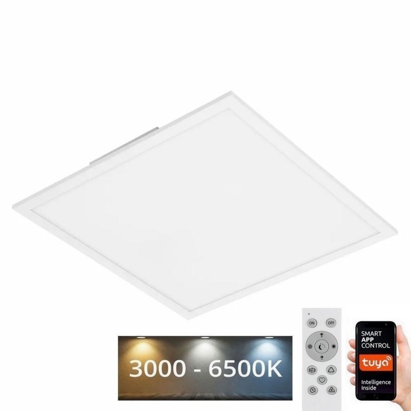 Briloner 7087-016 - LED RGBW Luminaire à intensité variable SMART LED/24W/230V 3000-6500K Wi-Fi Tuya + télécommande