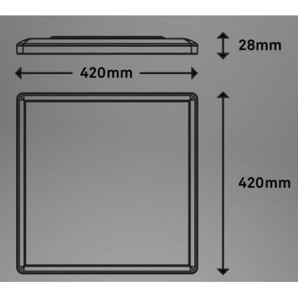 Briloner 7091-416 - LED RGBW Dimbare plafondlamp SLIM LED/22W/230V + afstandsbediening