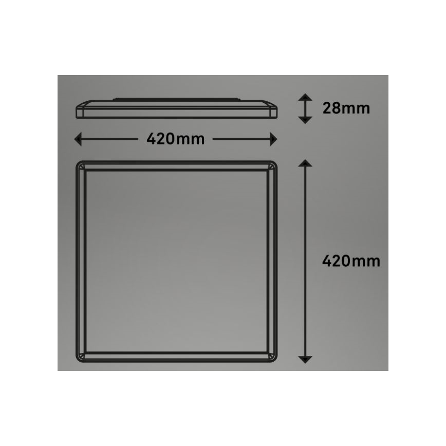 Briloner 7091-416 - Plafonnier LED RGBW à intensité variable SLIM LED/22W/230V + télécommande