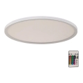 Briloner 7094-416 - LED RGBW Dimbare plafondlamp SLIM LED/22W/230V + afstandsbediening