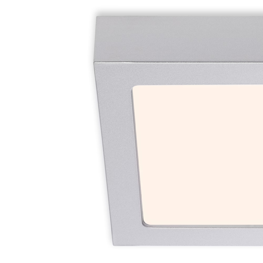 Briloner 7123-014 - Plafonnier LED FIRE LED/12W/230V 3000K 17x17cm argenté