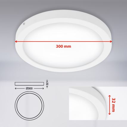 Briloner 7141-416 - Plafonnier LED FIRE LED/21W/230V