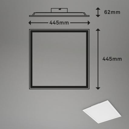Briloner 7152-016 - Panneau RGB en saillie à intensité variable COLOUR LED/24W/230V 3000-6500K + télécommande